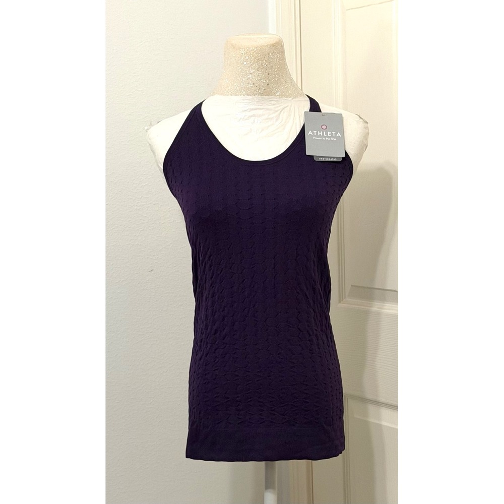 Athleta Epitomize‎ Women's sz M Tank Top  Racerback Gym Yoga unstinkable stretch
